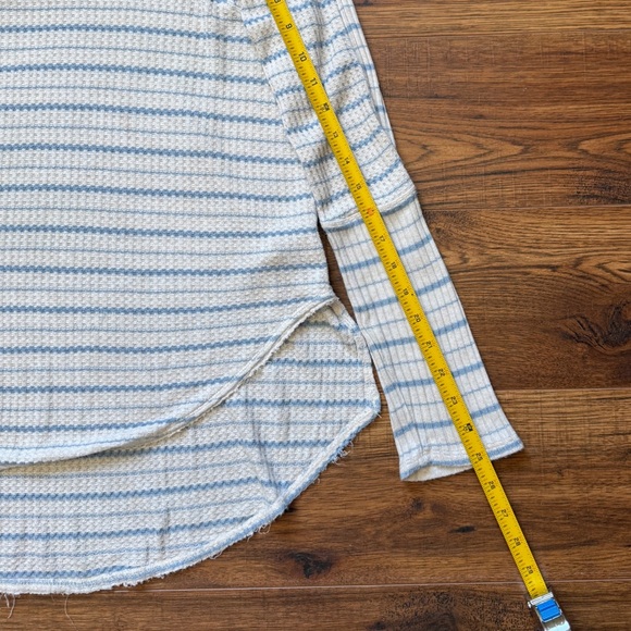 Free People We The Free Drip Thermal Cowl Neck Sweater High Low Hem Size Medium - Picture 5 of 9